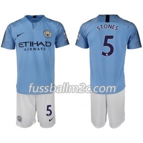 Fußballtrikots Manchester City STONES 5 Kinder Heim Trikotsatz 2018-2019